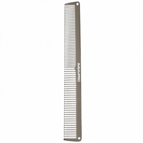 Расческа Babyliss Pro металлическая GunSteel 19 см